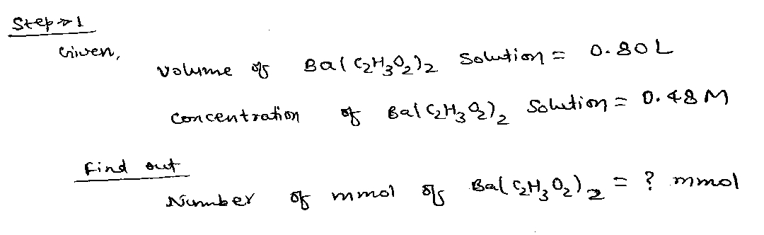 Chemistry homework question answer, step 1, image 1